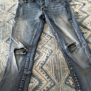 Stylish Blue Distressed Men Jeans